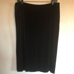 Velvet Pencil Skirt - Plus Size